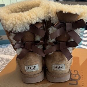 UGG Tan Boots with Bows